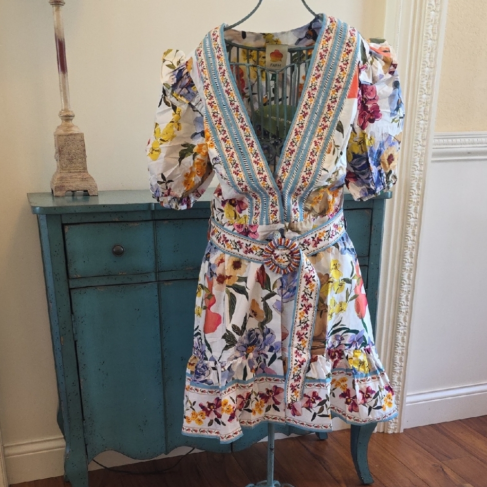 FARM Rio Multicolor Floral Mini Dress